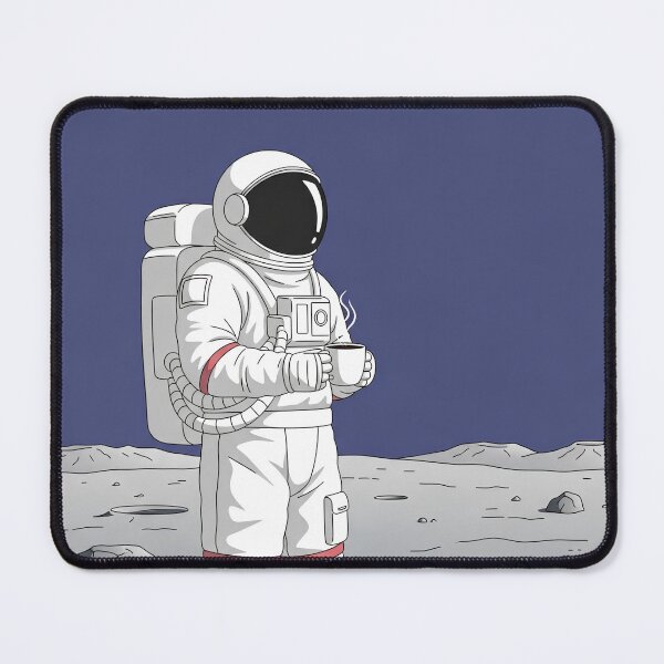 Item preview, Astronaut Collision19 Drinking Coffee on the Moon – Minimalist Space Art designed and sold by Collision19.