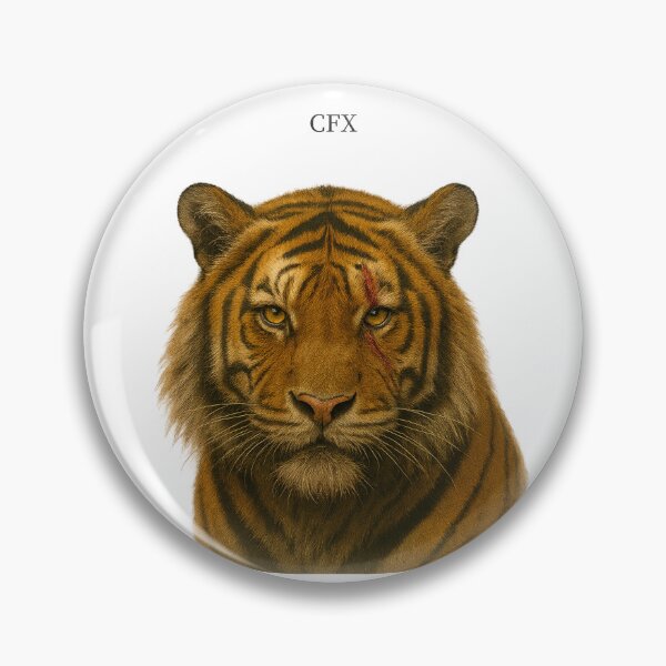 Item preview, Scarface Tiger Portrait – Strength and Survival designed and sold by CaesarFraterX.