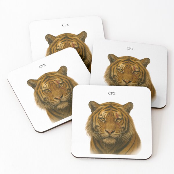 Item preview, Scarface Tiger Portrait – Strength and Survival designed and sold by CaesarFraterX.