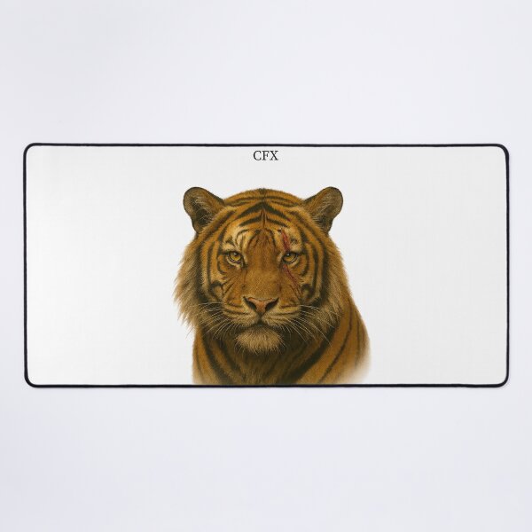 Item preview, Scarface Tiger Portrait – Strength and Survival designed and sold by CaesarFraterX.