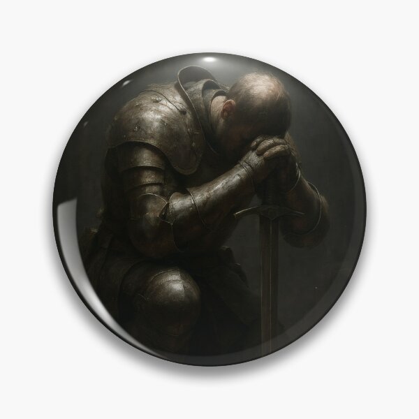 Item preview, Fallen Knight – Kneeling Medieval Warrior designed and sold by Visualynx.