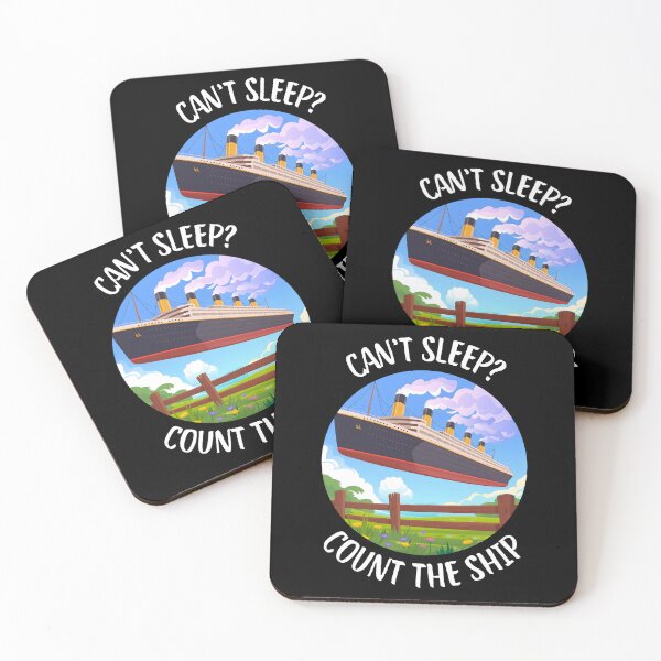 Item preview, Can't sleep? Count the ship Funny Bed Sleep designed and sold by KesekDesigns.