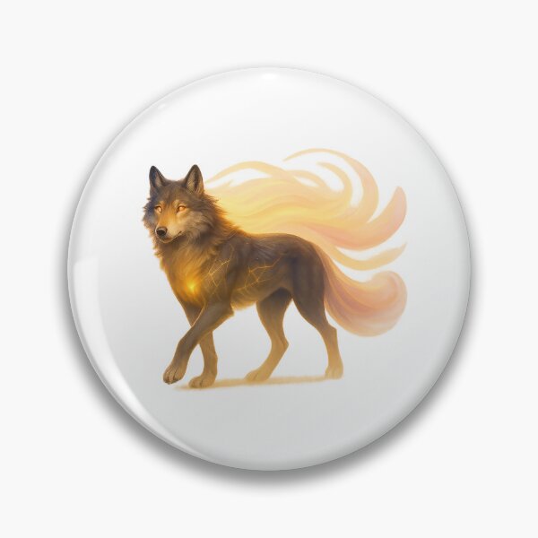 Artikelvorschau, ✦ Luminark Wolf – Dawnflare-Leitfaden ✦ – Weiß #FFFFFF entworfen und verkauft von WheelieGdArt.