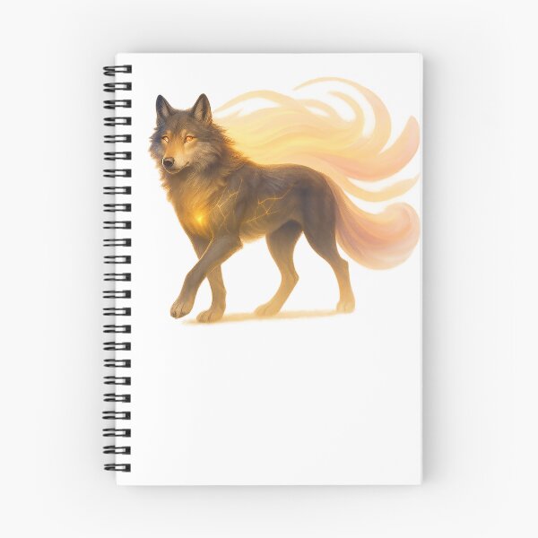 Item preview, ✦ Luminark Wolf — Dawnflare Guide ✦ - White #FFFFFF designed and sold by WheelieGdArt.