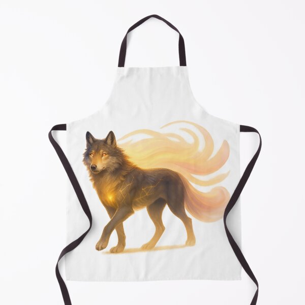 Item preview, ✦ Luminark Wolf — Dawnflare Guide ✦ - White #FFFFFF designed and sold by WheelieGdArt.