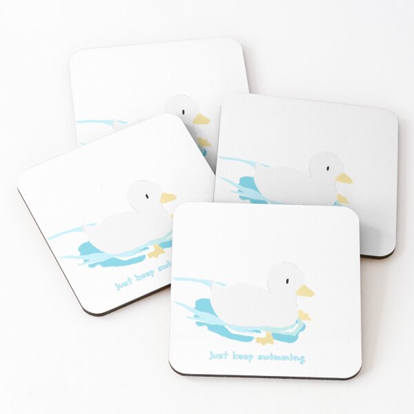 Item preview, Just Keep Swimming Duck designed and sold by JinjinStore.