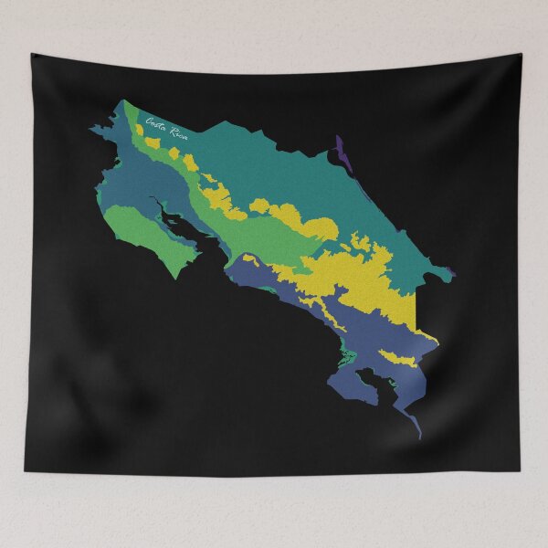 Item preview, Sketching Color Into the Earth - Costa Rica designed and sold by AceMaps7.