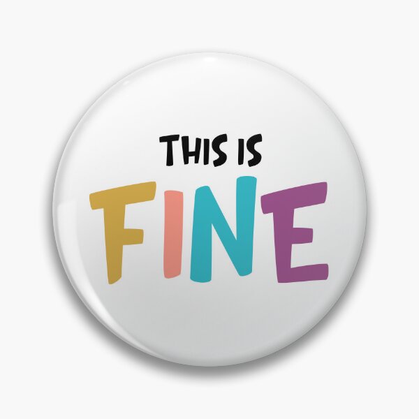 Item preview, This Is Fine – Classic Meme Tee designed and sold by teedesigndaily.