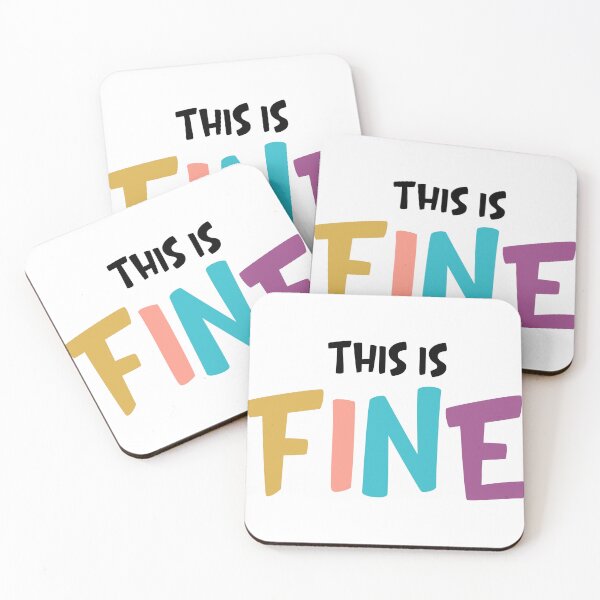 Item preview, This Is Fine – Classic Meme Tee designed and sold by teedesigndaily.