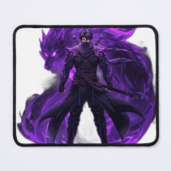 Item preview, Shadow Wolf Spirit – Dark Aura Protector Anime Warrior designed and sold by gavinroyal.