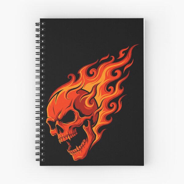 Item preview, Flaming Skull Fiery Head Design designed and sold by Skulls & Calaveras.