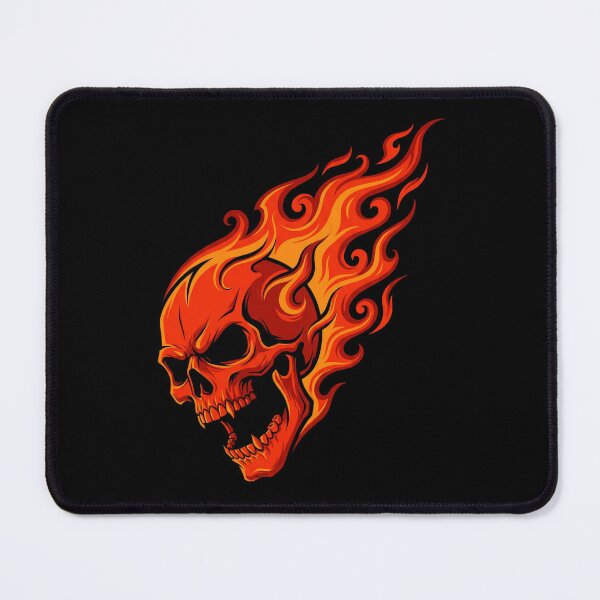 Item preview, Flaming Skull Fiery Head Design designed and sold by Skulls & Calaveras.