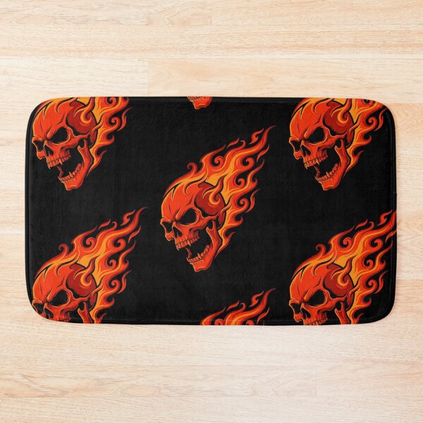 Item preview, Flaming Skull Fiery Head Design designed and sold by Skulls & Calaveras.