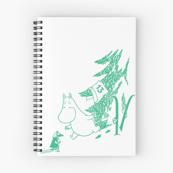 Item preview, Green Moomintroll Apres Ski Winter Sports Games designed and sold by MoominStore.