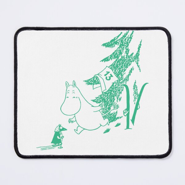 Item preview, Green Moomintroll Apres Ski Winter Sports Games designed and sold by MoominStore.