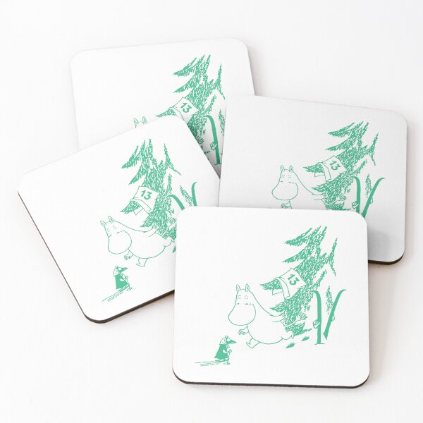 Item preview, Green Moomintroll Apres Ski Winter Sports Games designed and sold by MoominStore.