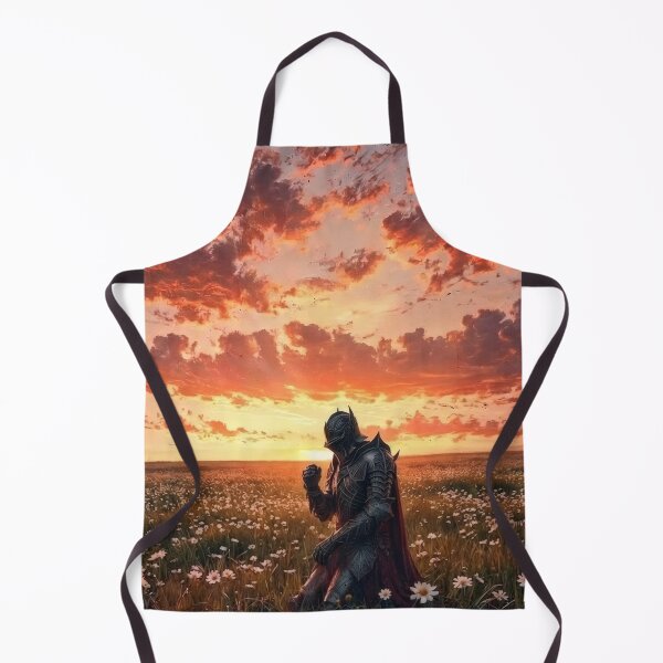 Item preview, Knight in Flower Field at Sunset – Cinematic Medieval Art designed and sold by Visualynx.