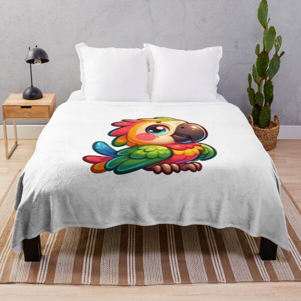 Artikelvorschau, Niedlicher Regenbogen-Papageien-Aufkleber – Bunte Kawaii-Tropenvogel-Kunst entworfen und verkauft von LunaPixelStudio.