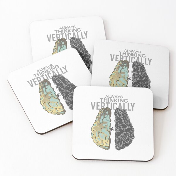 Item preview, Always Thinking Vertically – Climbing Brain Concept Art designed and sold by StudioGlouna.