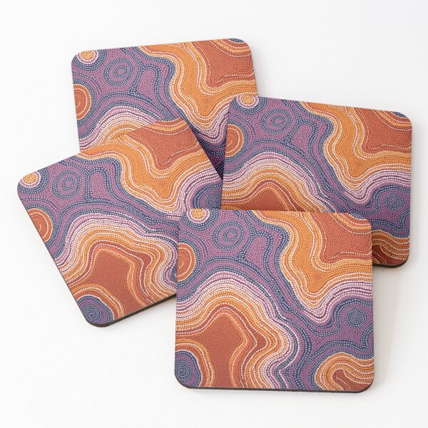 Item preview, Aboriginal Inspired Dot Art - Terracotta Lava designed and sold by GrinGalore.