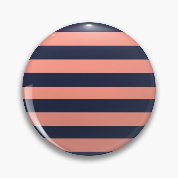 Item preview, Navy Peach Horizontal Stripe  designed and sold by Licorice Moon.