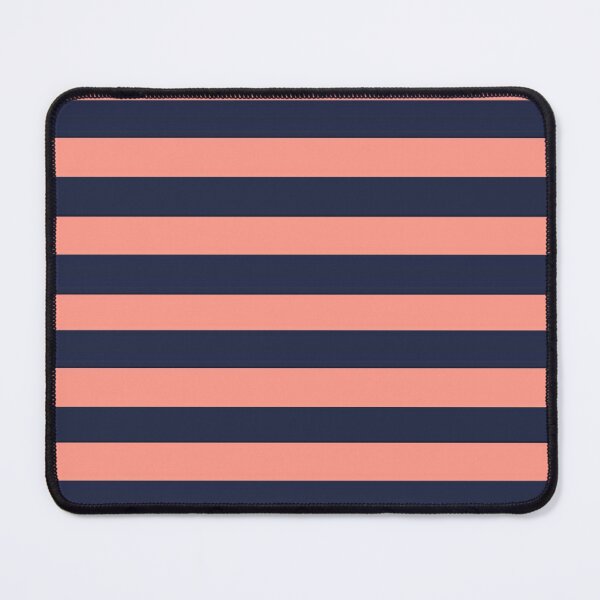 Item preview, Navy Peach Horizontal Stripe designed and sold by Licorice Moon.