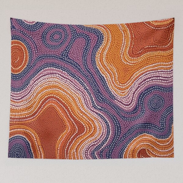 Item preview, Aboriginal Inspired Dot Art - Terracotta Lava designed and sold by GrinGalore.