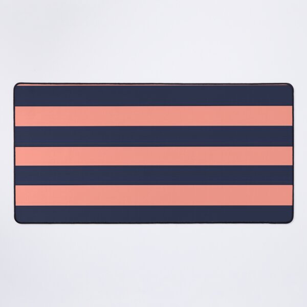 Item preview, Navy Peach Horizontal Stripe designed and sold by Licorice Moon.