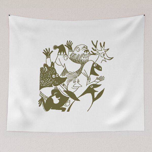 Item preview, Olive Moomin's Winter Follies Running Characters designed and sold by MoominStore.