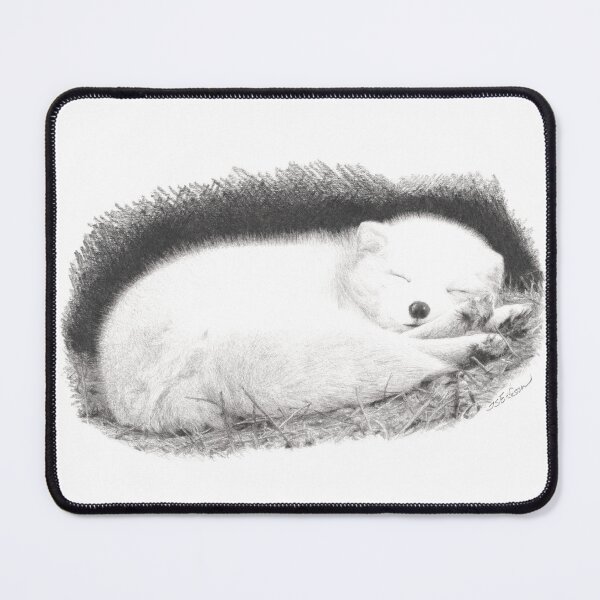 Item preview, Sleeping Arctic Fox designed and sold by ISEriksonartist.