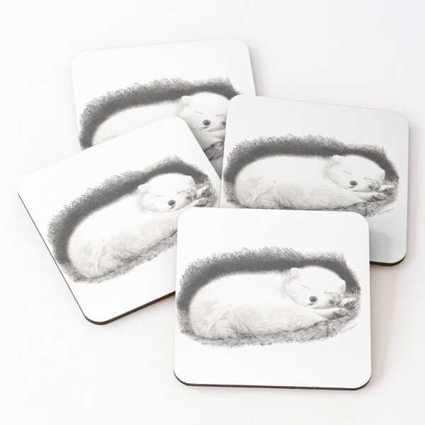Item preview, Sleeping Arctic Fox designed and sold by ISEriksonartist.