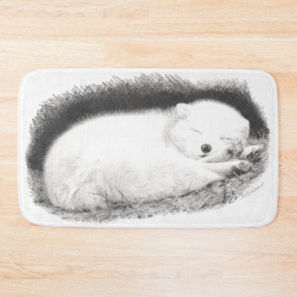 Item preview, Sleeping Arctic Fox designed and sold by ISEriksonartist.