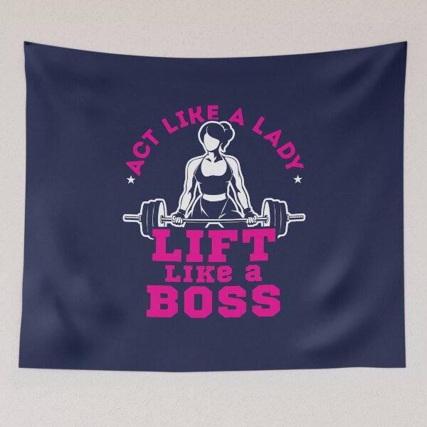 Item preview, Act Like a Lady Lift Like a Boss Exercise Fitness Motivation designed and sold by jaygo.