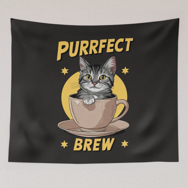 Item preview, Purrfect Brew designed and sold by Pixel-Lair.