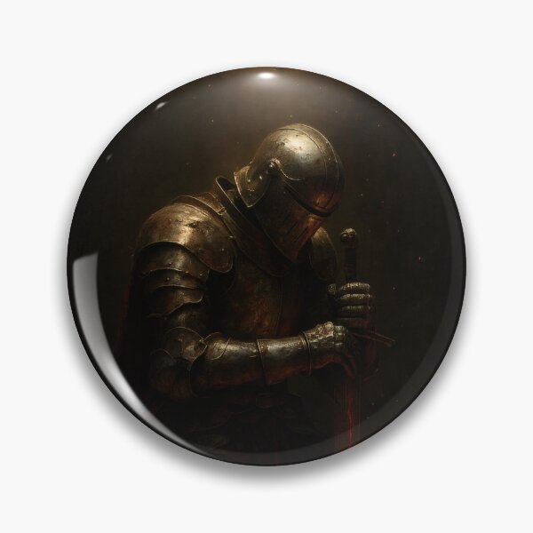 Item preview, Fallen Knight – Kneeling Medieval Warrior designed and sold by Visualynx.