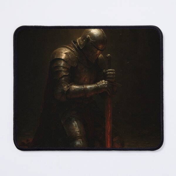 Item preview, Fallen Knight – Kneeling Medieval Warrior designed and sold by Visualynx.