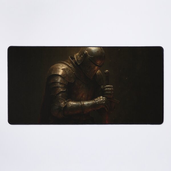 Item preview, Fallen Knight – Kneeling Medieval Warrior designed and sold by Visualynx.
