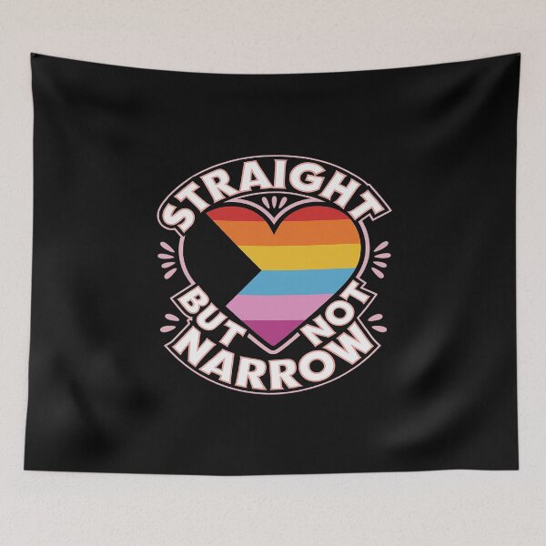 Item preview, Straight Proud LGBTQ Ally Rainbow Equality Heart Flag  designed and sold by AquaKiev.