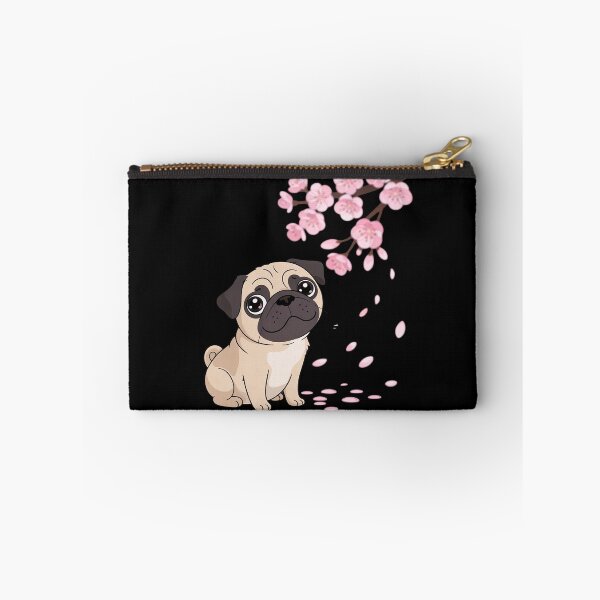 Item preview, Pug Dog Japanese Sakura Cherry Blossom Flower  designed and sold by MarryIsMonth.