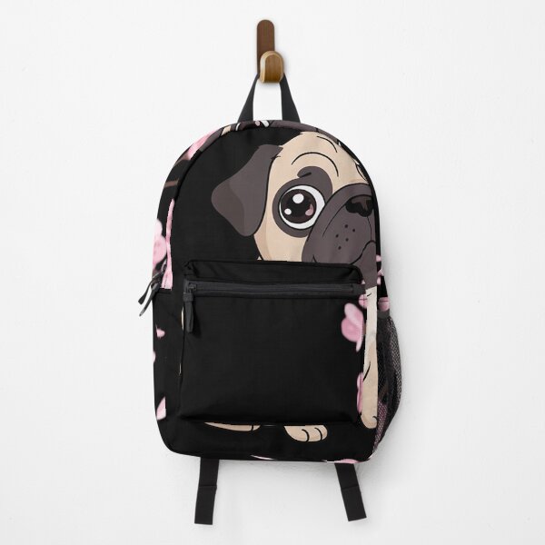 Item preview, Pug Dog Japanese Sakura Cherry Blossom Flower  designed and sold by MarryIsMonth.