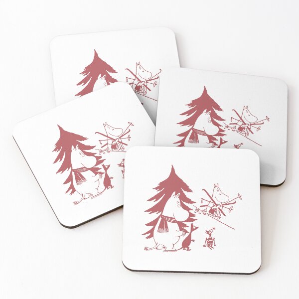 Item preview,  Red Moomintroll Winter Games Moominmamma Skiing designed and sold by MoominStore.