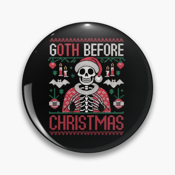 Item preview, Goth Before Christmas – Funny Gothic Skeleton designed and sold by vvcreativedesigns.