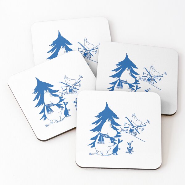 Item preview, Blue Moomintroll Winter Games Moominmamma Skiing designed and sold by MoominStore.