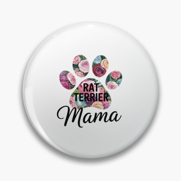 Item preview, Rat Terrier Mama Floral Paw Dog Mom designed and sold by MarryIsMonth.