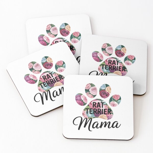 Item preview, Rat Terrier Mama Floral Paw Dog Mom  designed and sold by MarryIsMonth.