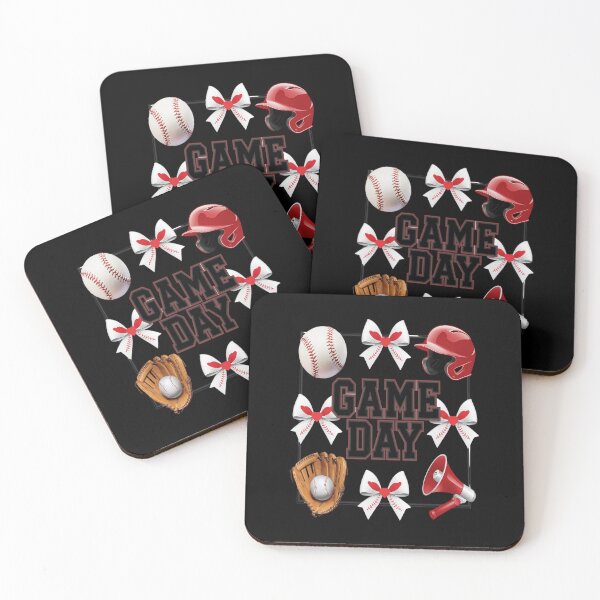 Item preview, Game Day Baseball Bow Coquette Baseball Lovers  designed and sold by AquaKiev.