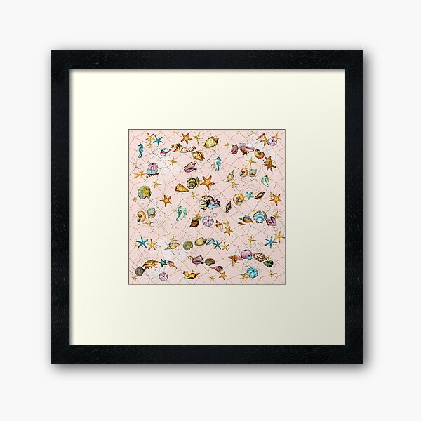 Item preview, SEA SHELL in gold and pink designed and sold by UNICORNOMORENA.