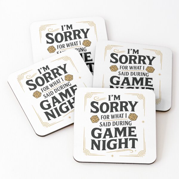 Item preview, I'm Sorry For What I Said During Game Night - Board Gamer designed and sold by hemagamo.