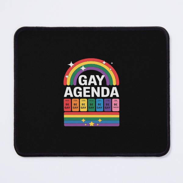 Item preview, Gay Agenda Pride Month Gay Pride Rainbow Flag LGBTQ designed and sold by SyntaxClaw.