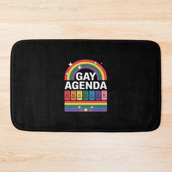 Item preview, Gay Agenda Pride Month Gay Pride Rainbow Flag LGBTQ  designed and sold by SyntaxClaw.
